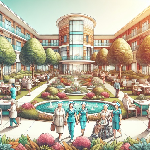 a group of people outside a building